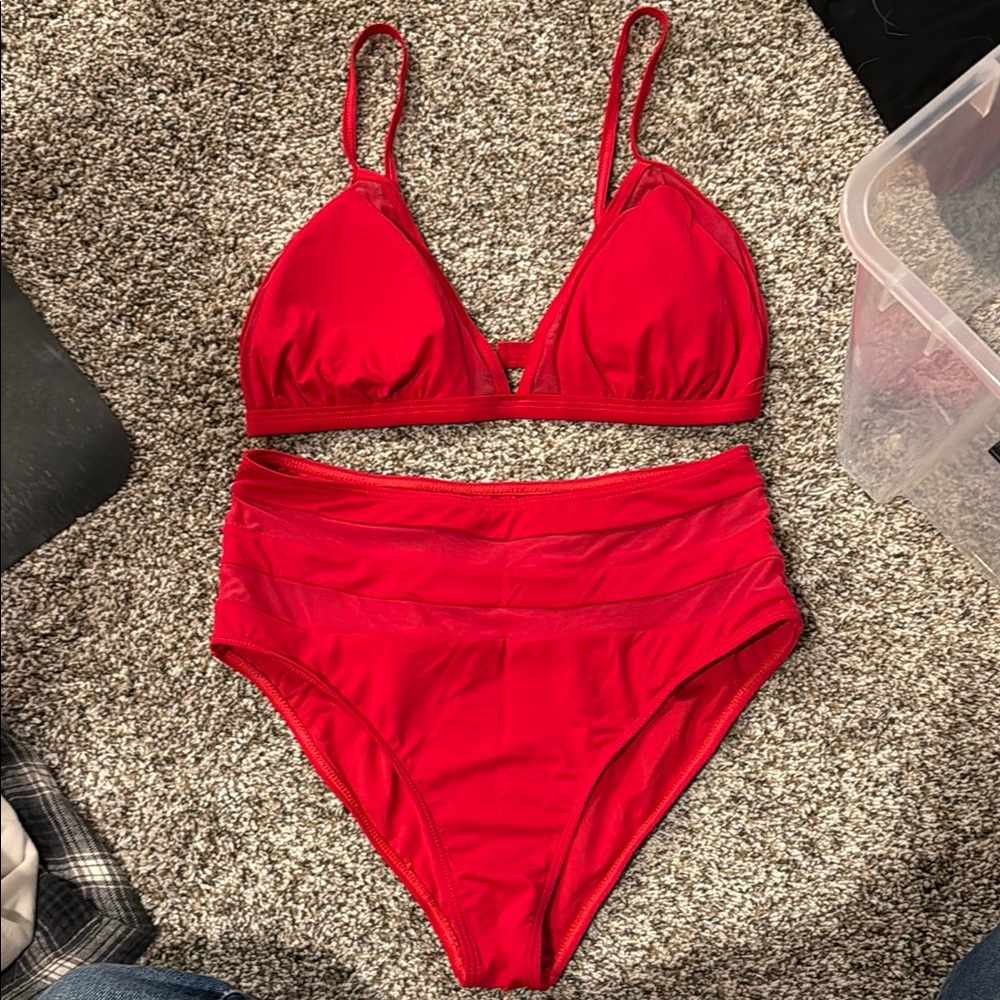 Red Women's Bikini Set